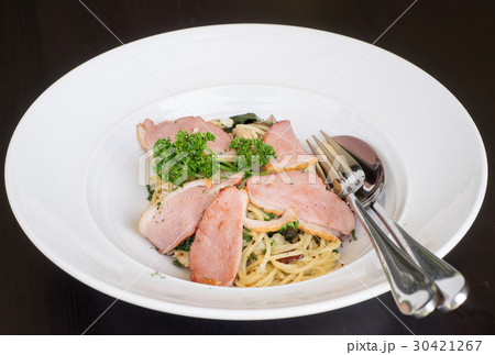 Spaghetti with duck breast Spaghetti with duck breast 30421267