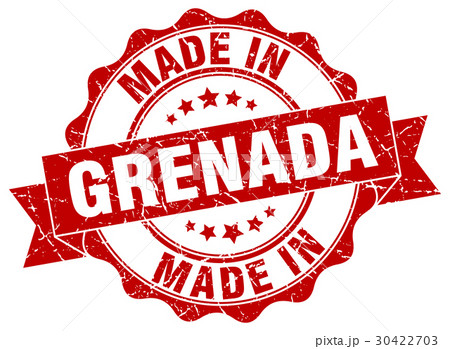 made in Grenada round seal made in Grenada round seal 30422703