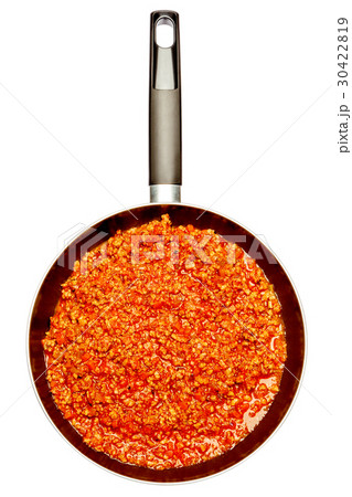 Spaghetti bolognese sauce on a pan Spaghetti bolognese sauce on a pan 30422819