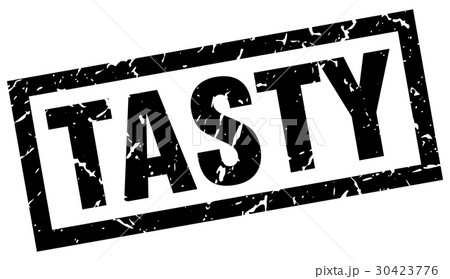square grunge black tasty stamp 30423776