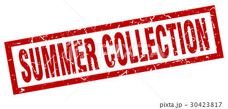 square grunge red summer collection stamp square grunge red summer collection stamp 30423817