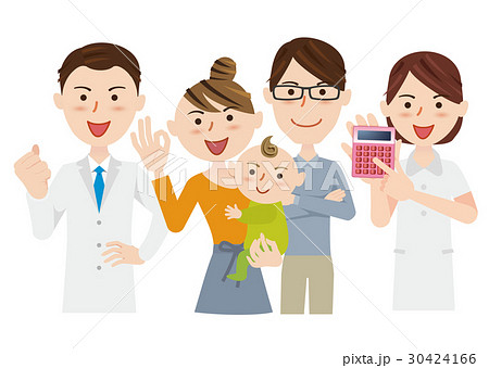 医療イメージ　家族 30424166