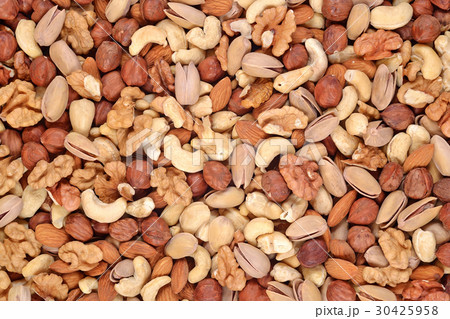 Assorted nuts background Assorted nuts background 30425958