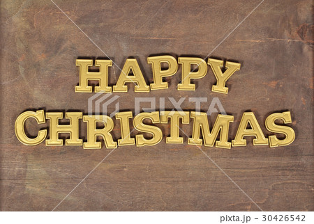 Happy christmas golden text 30426542