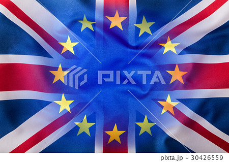 Flags of the United Kingdom and the European Union 30426559