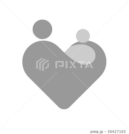 Mother with her child in her hands. Simplified 30427103