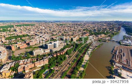 Aerial view of the Bronx, NY 30427956