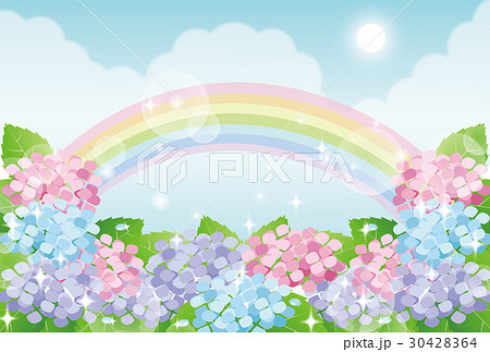 紫陽花と虹 紫陽花と虹 30428364
