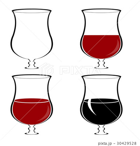 red wine glass vector 30429528