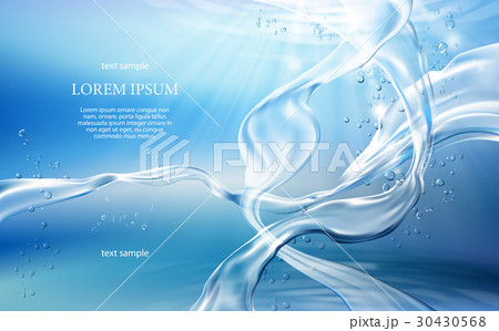 Light blue background with flows and drops of Light blue background with flows and drops of 30430568