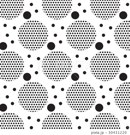 Black Circle Black Dot Inside Pattern Backgroundのイラスト素材