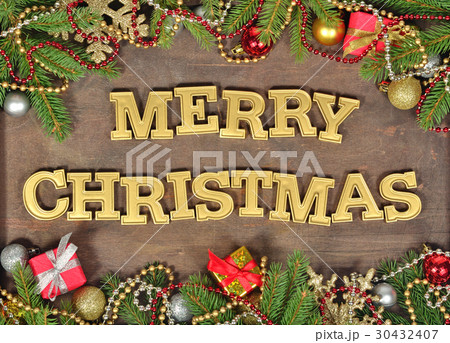 Merry christmas golden text Merry christmas golden text 30432407