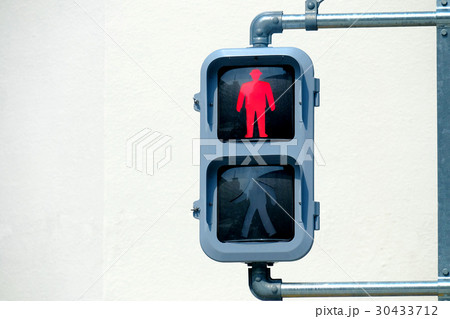 歩行者用赤信号 歩行者用赤信号 30433712