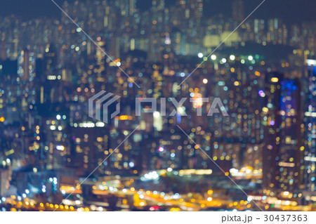 Blurred bokeh light residence area 30437363