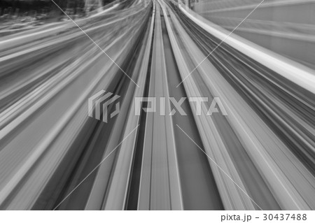 Sky train motion blurred 30437488