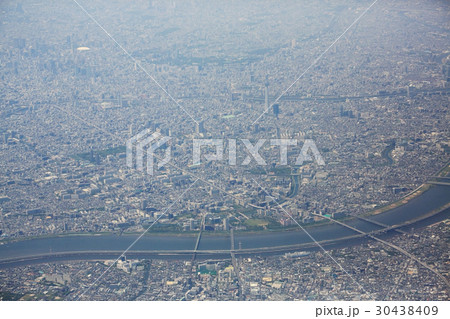 東京空撮の写真素材