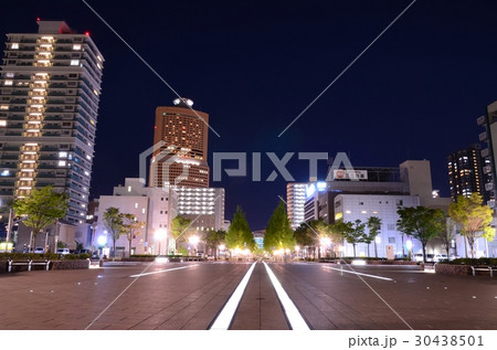 浜松市中心部の夜景の写真素材