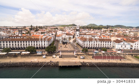 Aerial view of city center and Praca da Republica 30441833
