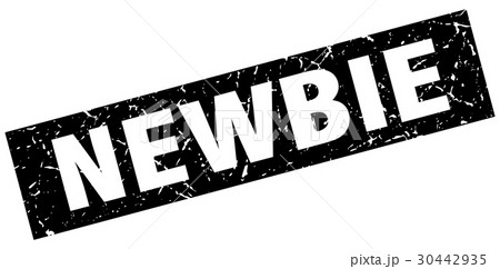 square grunge black newbie stamp 30442935