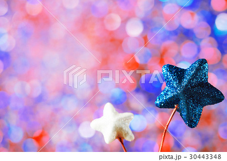 4th of July decorations on sparkling background 30443348