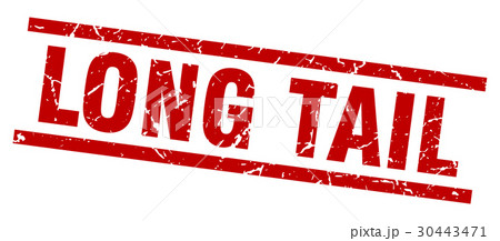 square grunge red long tail stamp square grunge red long tail stamp 30443471