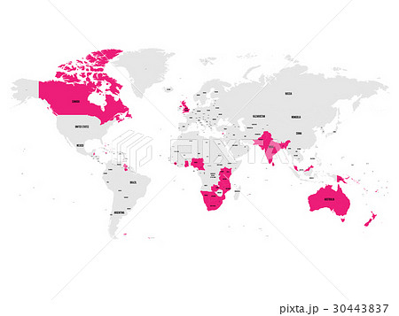 Member states of the British Commonwealth pink 30443837