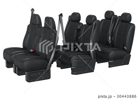 Car seat black leather 30443886