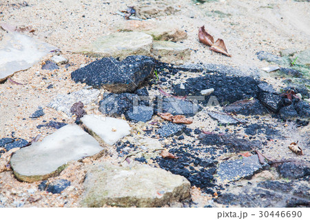 Soil, rock and brick texture for background 30446690