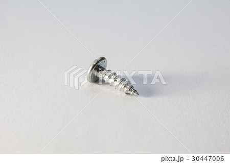 Used old screws with isolated white background 30447006