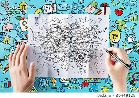 Doodle with colorful illustrations 30449129