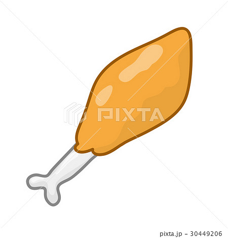 fried chicken isolated illustration fried chicken isolated illustration 30449206