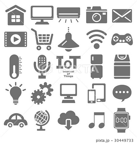 Iot Internet Of Things Icon Set Stock Illustration