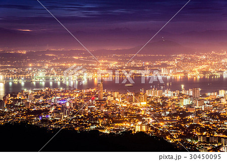 George Town city view from Penang Hill, Malaysia 30450095
