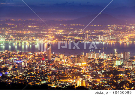 George Town city view from Penang Hill, Malaysia 30450099