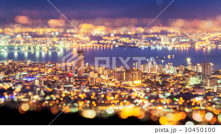 George Town city view from Penang Hill, Malaysia 30450100