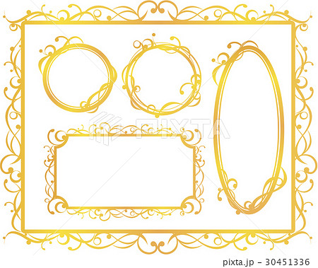 枠 ベクターフレーム クラシックのイラスト素材