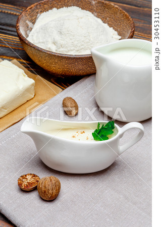 Bechamel sauce and ingridients Bechamel sauce and ingridients 30453110