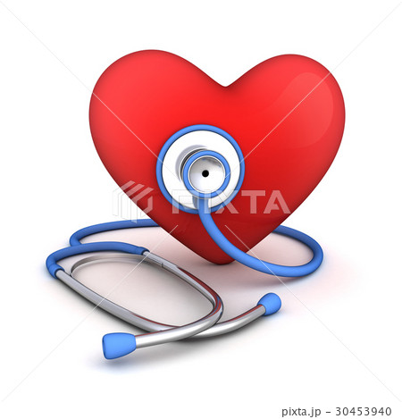 Abstract heart and stethoscope 30453940