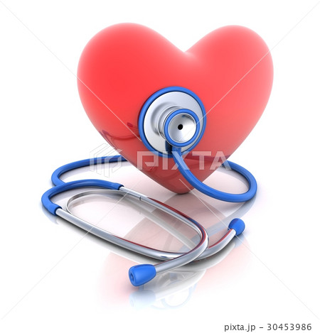 Stethoscope and hearth 30453986
