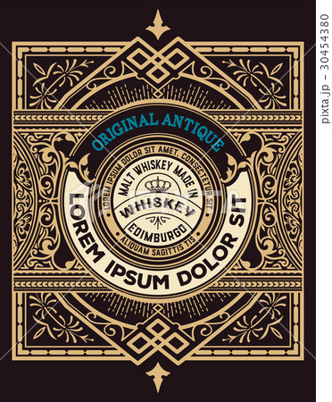 Old whiskey label Old whiskey label 30454380