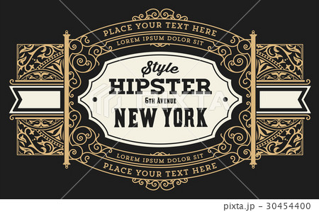 Retro label. Vector file 30454400