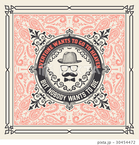 Retro card with floral background 30454472