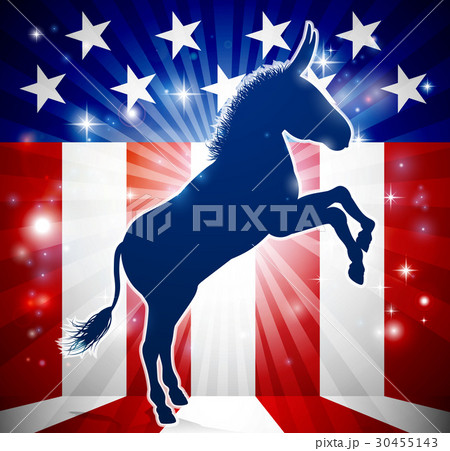 Democrat Donkey Political Mascot Democrat Donkey Political Mascot 30455143