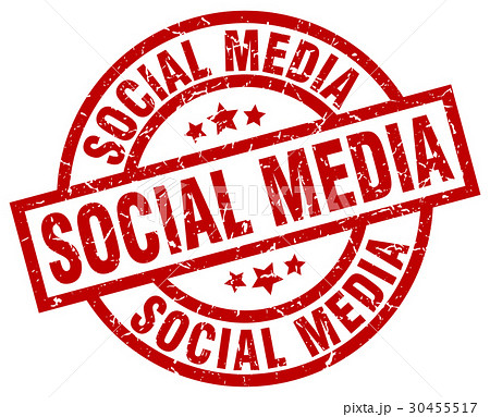 social media round red grunge stamp social media round red grunge stamp 30455517