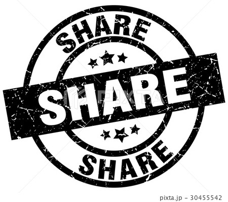 share round grunge black stamp share round grunge black stamp 30455542