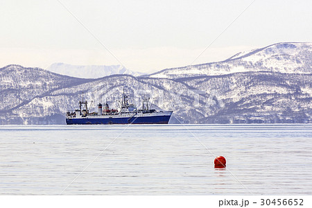 large fishing vessel on the background 30456652