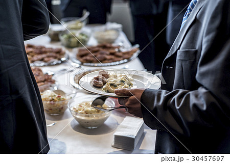 people group catering buffet food indoor luxury 30457697