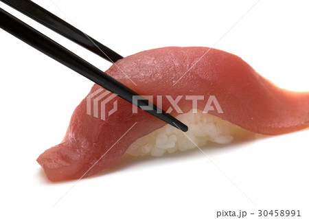 Tuna sushi with chopsticks Tuna sushi with chopsticks 30458991