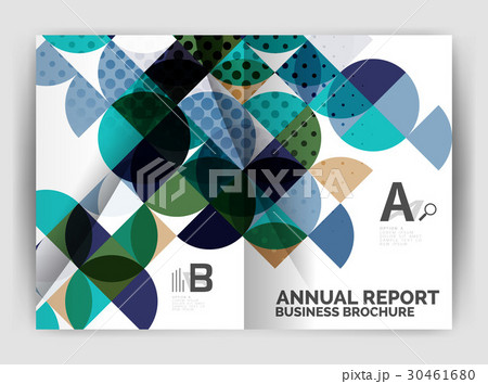 Abstract circle design business annual report Abstract circle design business annual report 30461680