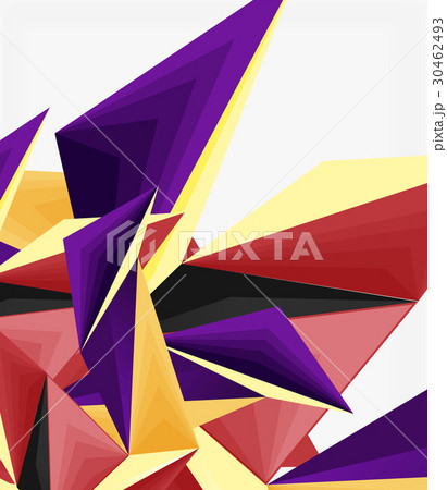 3d modern triangle low poly abstract geometric 30462493